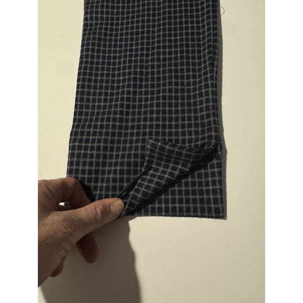 J JILL Medium‎ Blue/Gray Check Ponte Slim Leg Pants waist 32 - Picture 6 of 6